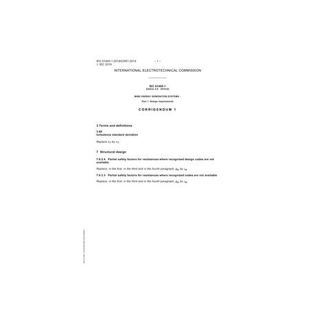 IEC 61400-1 Cor.1 Ed. 4.0 en:2019