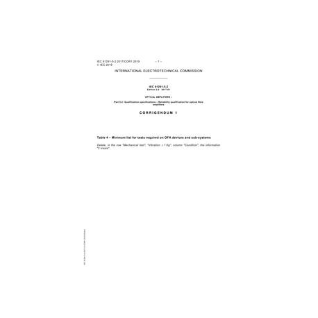 IEC 61291-5-2 Cor.1 Ed. 2.0 en:2017