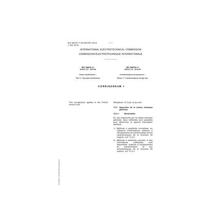 IEC 60076-11 Cor.1 Ed. 2.0 b:2019
