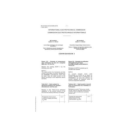 IEC 61439-3 Cor.2 Ed. 1.0 b:2019