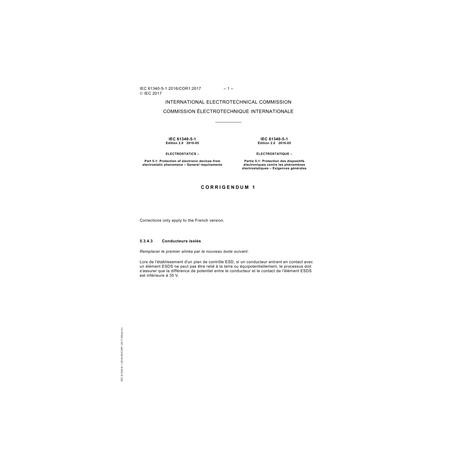 IEC 61340-5-1 Cor.1 Ed. 2.0 b:2017