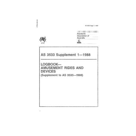 AS 3533 SUPP 1-1988 [ Superseded ]