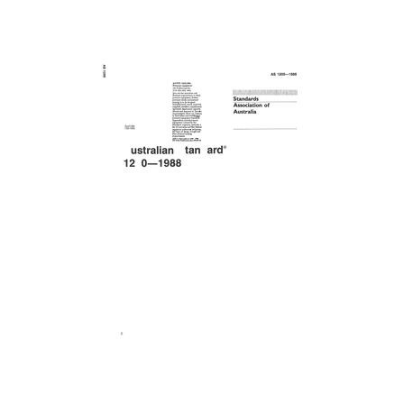 AS 1200-1988 [ Superseded ]