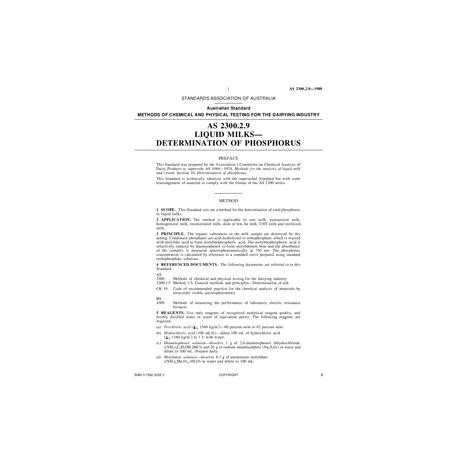 AS 2300.2.9-1988 [ Superseded ]