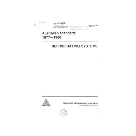 AS 1677-1986 [ Superseded ]