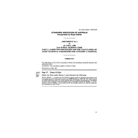 AS 1158.2-1986 AMDT 1