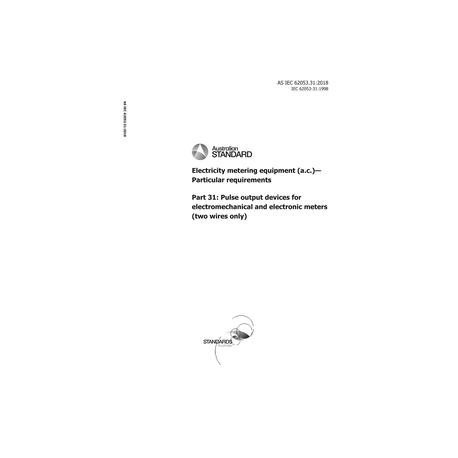 AS IEC 62053.31:2018