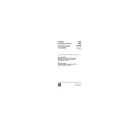 IEC 61124 Ed. 2.0 b:2006