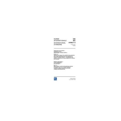 IEC 61992-7-3 Ed. 1.0 b:2006