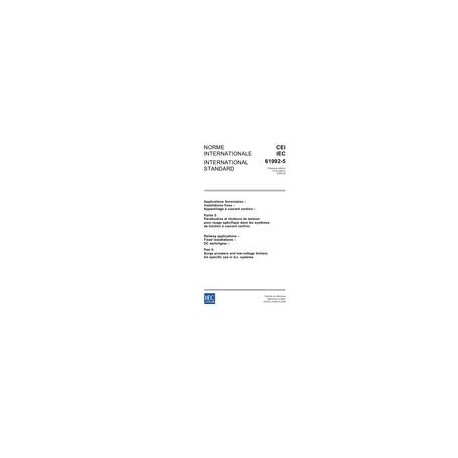 IEC 61992-5 Ed. 1.0 b:2006