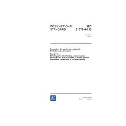 IEC 61076-4-113 Ed. 1.0 en:2002