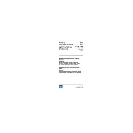 IEC 60335-2-36 Ed. 5.0 b:2002
