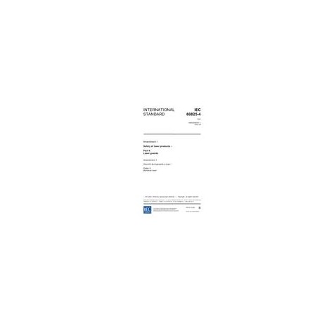 IEC 60825-4 Amd.1 Ed. 1.0 en:2002