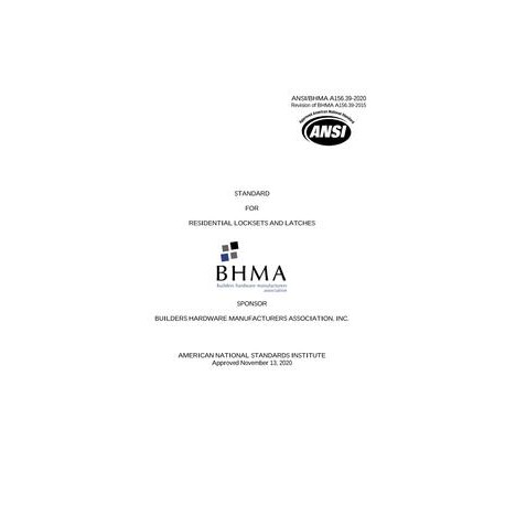 BHMA A156.39-2020