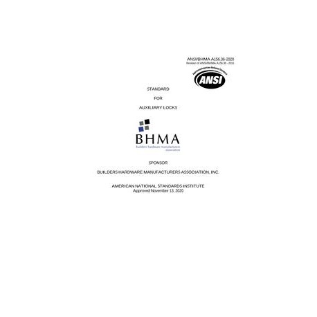 BHMA A156.36-2020