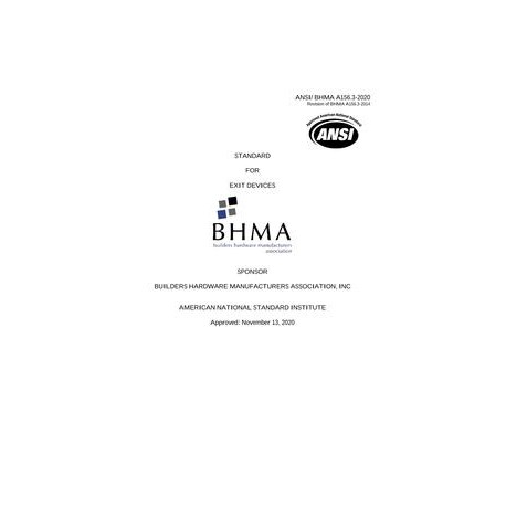 BHMA A156.3-2020