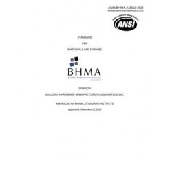 BHMA A156.18-2020