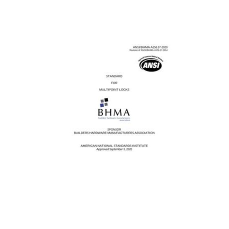 BHMA A156.37-2020