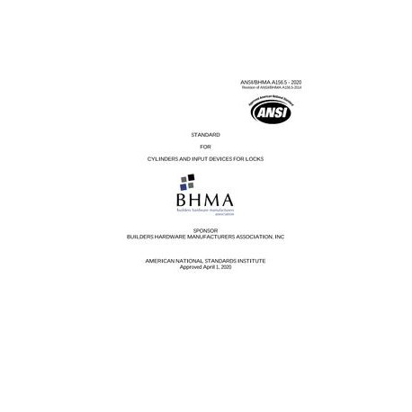 BHMA A156.5-2020