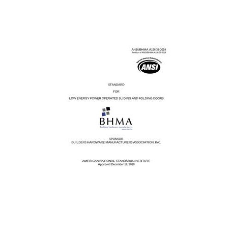 BHMA A156.38-2019
