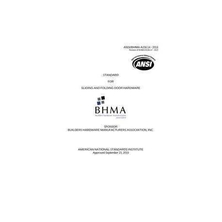 BHMA A156.14-2019