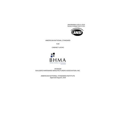 BHMA A156.11-2019