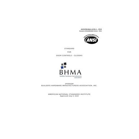BHMA A156.4-2019