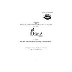 BHMA A156.33-2019