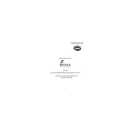 BHMA A156.12-2018