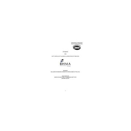 BHMA A156.29-2017