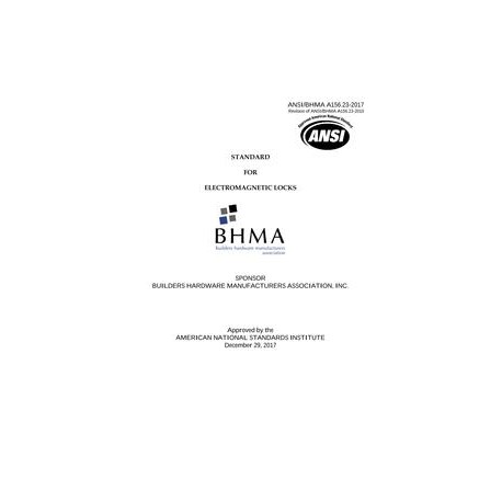 BHMA A156.23-2017