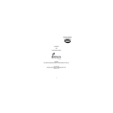 BHMA A156.26-2017