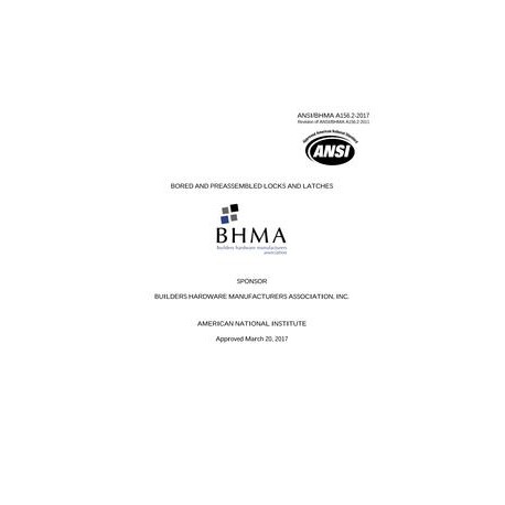 BHMA A156.2-2017