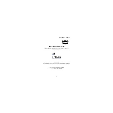 BHMA A156.34-2016