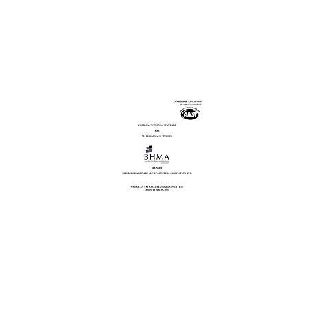 BHMA A156.18-2016