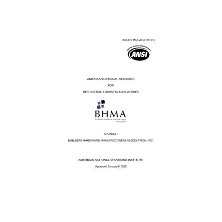 BHMA A156.39-2015