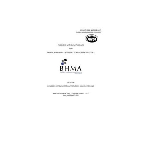 BHMA A156.19-2013