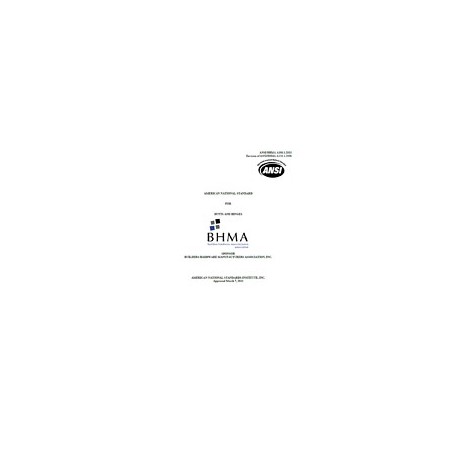 BHMA A156.1-2013