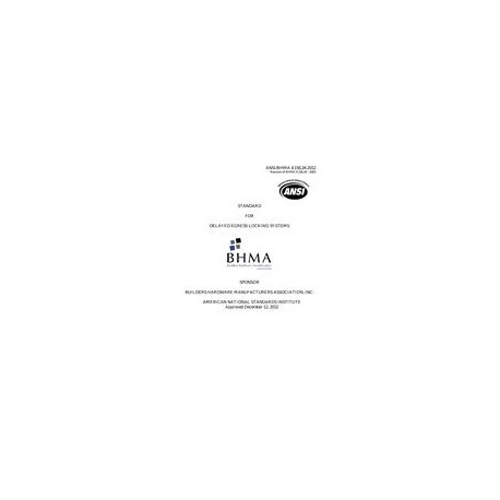 BHMA A156.24-2012