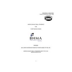 BHMA A156.26-2012