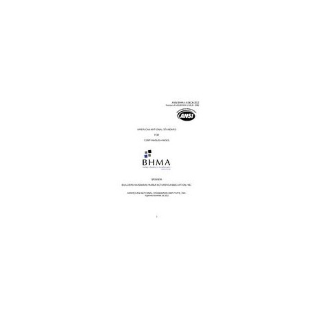 BHMA A156.26-2012