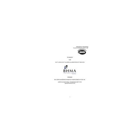 BHMA A156.29-2012