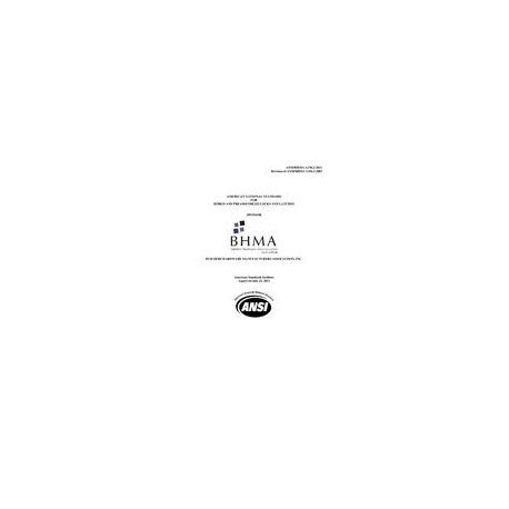 BHMA A156.2-2011