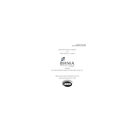 BHMA A156.4-2008
