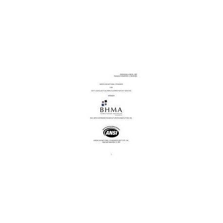 BHMA A156.29-2007
