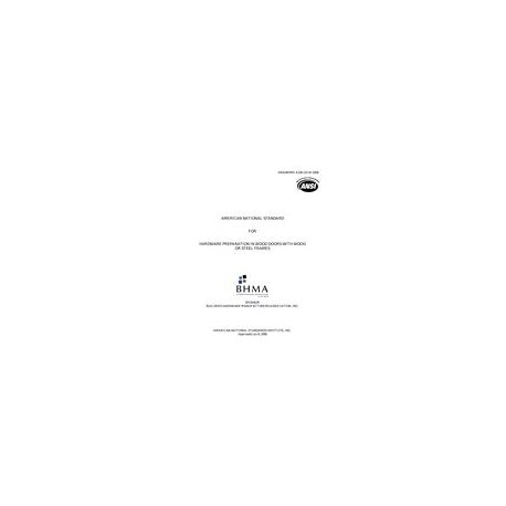 BHMA A156.115-W-2006