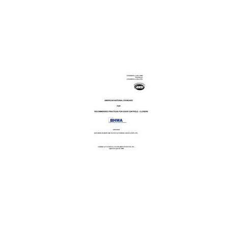 BHMA A156.4-2000