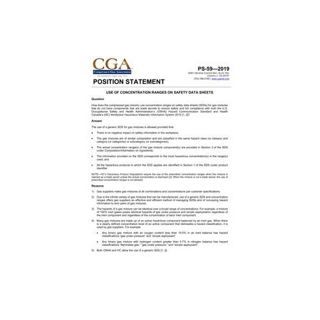 CGA PS-59