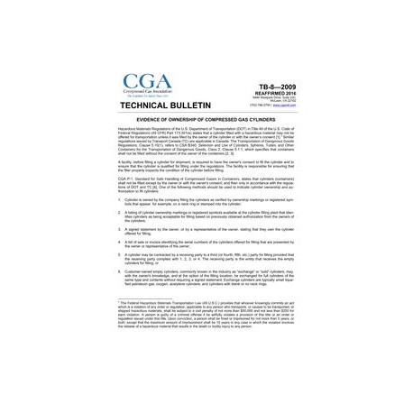 CGA TB-8 (R2016)