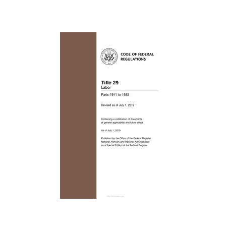 CFR 29CFR 1911-1925